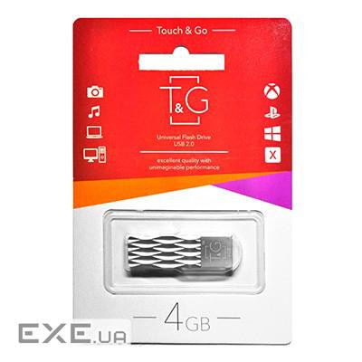 Флеш-накопичувач USB 4GB T&G 103 Metal Series Silver (TG103-4G)
