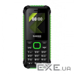 Мобільний телефон Sigma X-style 18 Track Black-Green (4827798854433) (X-style 18 Track Black/Green)