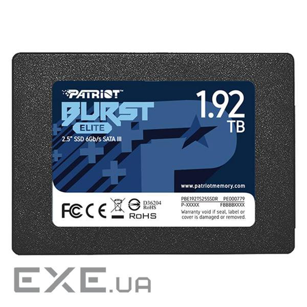SSD диск PATRIOT Burst Elite 1.92TB 2.5" SATA (PBE192TS25SSDR)