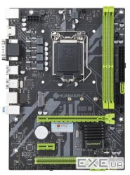 Материнська плата LGA1155, Huananzhi B75 PLUS M.2, B75, 2xDDR3, Int.Video (CPU), 1xSATA3 / 3xSATA2,