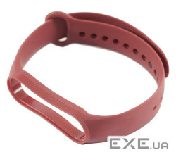 Ремінець для фітнес-браслету Xiaomi Mi Band 5/6/7, Original design, Marsala