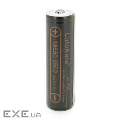 Акумулятор 18650 Li-Ion LiitoKala Lii-35A-PCB, Protected, 3500mAh (3300-3500mAh), 3.7V (2.75-4.2V),