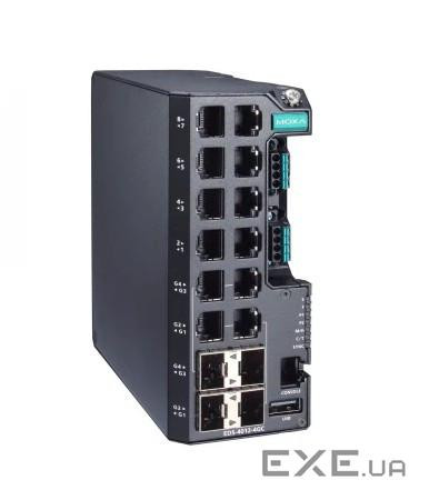 Керований комутатор Gigabit Ethernet, 8 портів 10/100BaseT(X), 4 порти 10/100/1 (E (EDS-4012-4GC-HV)