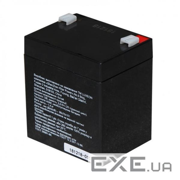 Акумуляторна батарея 12V 5,0 Ah AGM Luxeon LX1250E