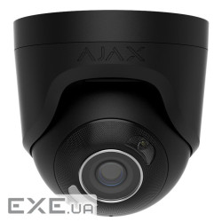 IP-Камера дротова Ajax TurretCam HL black, 8мп, 2.8мм, гібридне підсвічування IR 35м, бі (000059519)