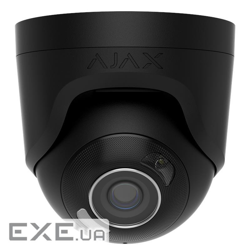 IP-Камера дротова Ajax TurretCam HL black, 8мп, 2.8мм, гібридне підсвічування IR 35м, бі (000059519)