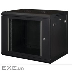 Шафа настінна Hypernet 9U 19" 600x600 ProLine (PL-WMNC66-9U-BLACK)