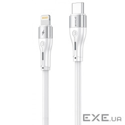 Кабель Proove Soft Silicone Type-C to Lightning 27W (2m) white (CCSO27002122)