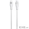 Кабель Proove Soft Silicone Type-C to Lightning 27W (2m) white (CCSO27002122)