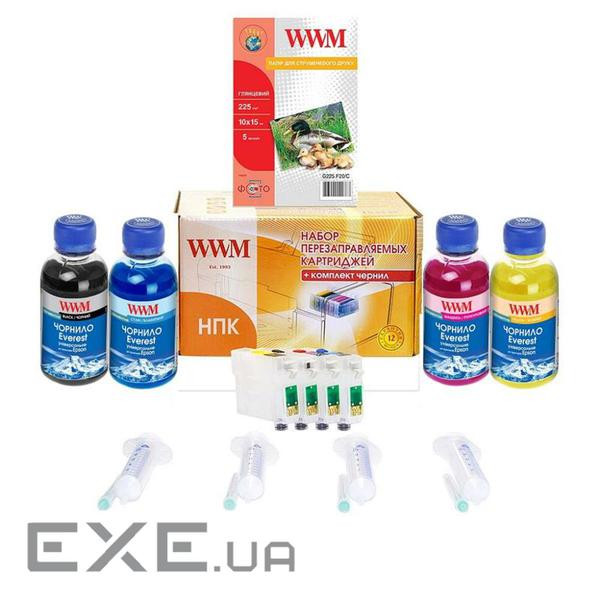 Комплект перезаправних картриджів WWM Epson Stylus SX125/SX130/SX235W (RC.T128Р)