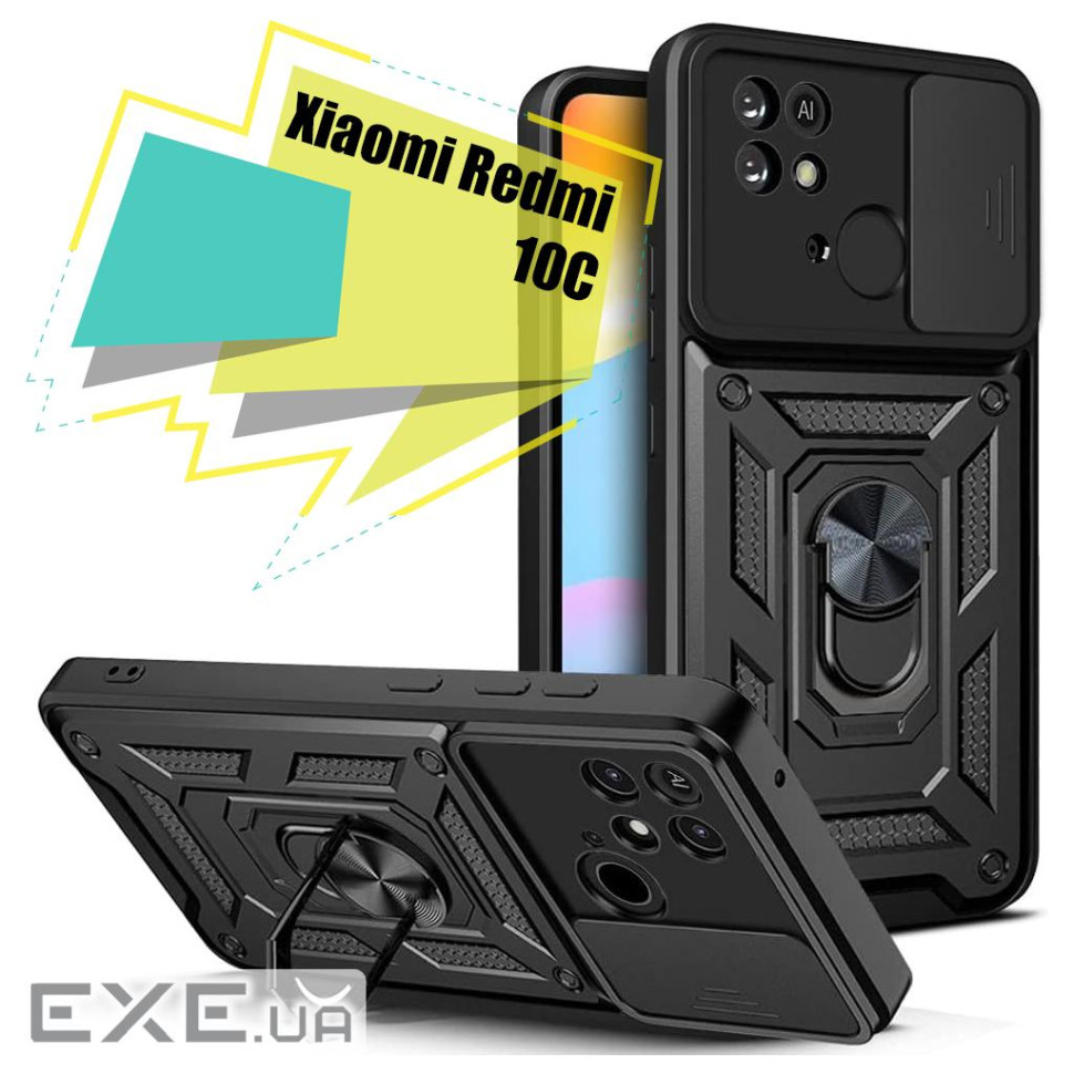 Чохол для моб. телефону BeCover Military Xiaomi Redmi 10C Black (707425)