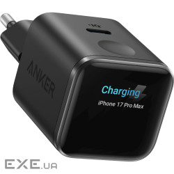 мережева зарядка ANKER Nano Charger - 45W USB-C Smart Display (Чорний) (A121DG11)