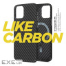Чохол до мобільного телефона Armorstandart LikeCarbon MagCase Apple iPhone 15 Black (ARM69289)