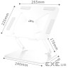 Підставка для ноутбука Laptop Stand 10-17" Aluminum Alloy Media-Tech біла (MT2661W)