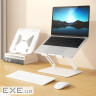 Підставка для ноутбука Laptop Stand 10-17" Aluminum Alloy Media-Tech біла (MT2661W)
