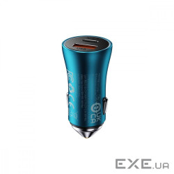 Автомобильное ЗУ Baseus Golden Contactor Max 60W USB + Type-C blue (CGJM000103)
