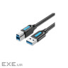 Кабель для принтера USB 3.0 AM/BM 1.5m black Vention (COOBG)