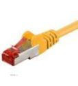 Патч-корд екранований RJ45 SFTP6 1.0m, patch AWG28 LSOH D=6.0mm Cu Gold,жовтий (75.06.8300-20)