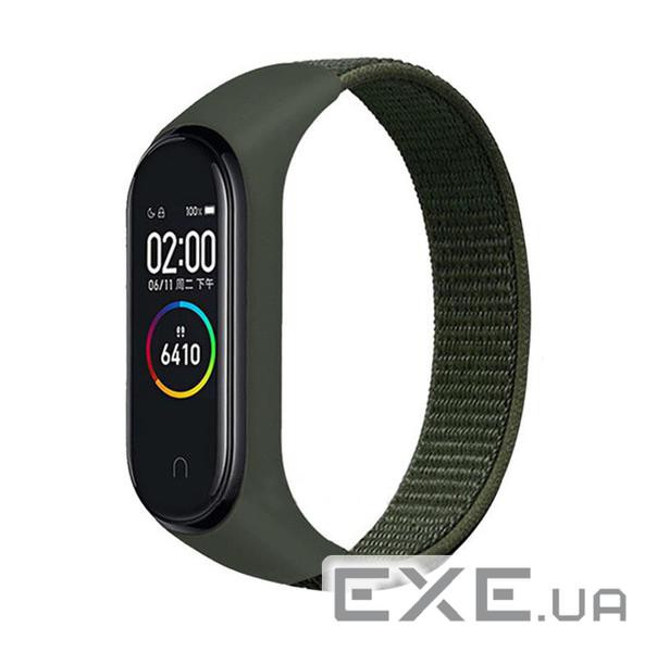 Ремінець BeCover Nylon Style для Xiaomi Mi Smart Band 7 Khaki (707661)