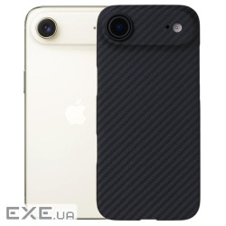Чохол до мобільного телефона BeCover FIBRA Carbonite MagSafe Apple iPhone 17 Air Black (715407)