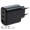 Зарядний пристрій Vinga GaN 65W PD+QC 2C1A ports Wall Charger (VCPCHCCA65B)