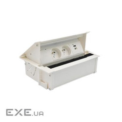 Розетк блок Simon487: 2x250В тип F, зарядн пристрій 2xUSB тип A+C, білий (48730F20B000000-33)