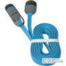 Дата кабель USB 2.0 AM to Lightning + Micro 5P 1.0m blue Defender (87487)
