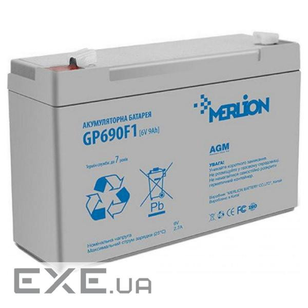Акумуляторна батарея MERLION GP690F1 (6В, 9Ач)