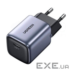 Зарядний пристрій UGREEN CD319 Nexode Mini GaN 30W 1xUSB-C, PD3.0, QC4.0 Wall Charger (CD319 Whit)