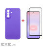 Чохол до мобільного телефона Dengos Carbon Cover + Glass Samsung Galaxy A37 Purple (DG-KM-201)