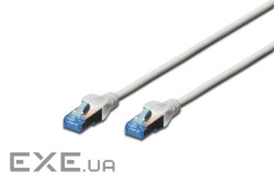 Патч-корд DIGITUS cat.5e, F-UTP, 3м, AWG 26/7, сірого кольору (DK-1521-030)