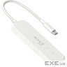 Концентратор J5create USB-C to 4xUSB-C 3.2 10Gbps white (JCH345EW-N)