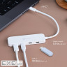 Концентратор J5create USB-C to 4xUSB-C 3.2 10Gbps white (JCH345EW-N)