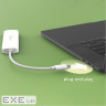 Концентратор J5create USB-C to 4xUSB-C 3.2 10Gbps white (JCH345EW-N)