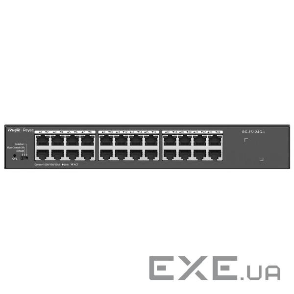 24-портовий гігабітний некерований Ruijie Reyee RG-ES124G-L