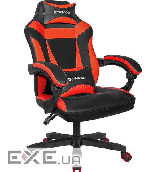 Крісло ігрове Defender Master Black/Red (64359)