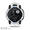 Смарт-часы Garmin Instinct 3 45mm Solar Whitestone with Whitestone/Bolt Blue Silicone (010-02934-03)