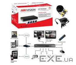 Комплект відеореєстратора Hikvision DS-J142I/7104HGHI-F1 (4 out)
