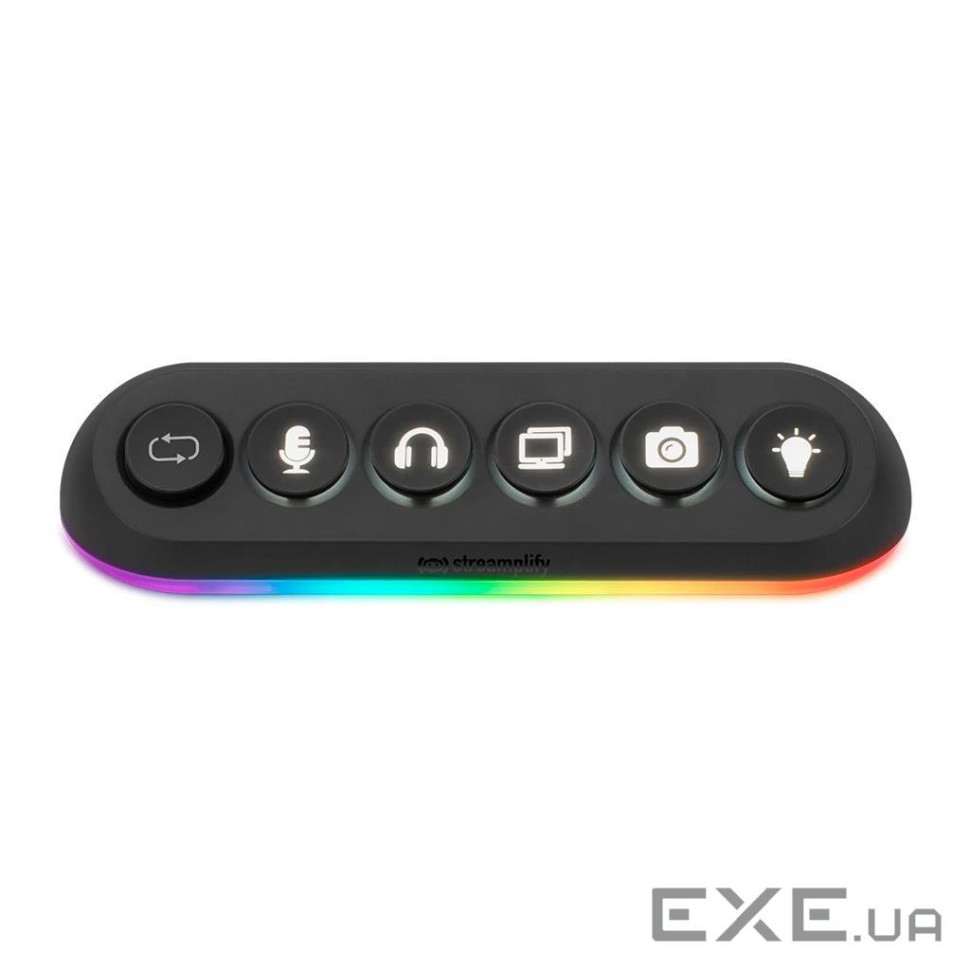 USB-Хаб Streamplify HUB DECK 5-RGB-EU-F, чорний (SPUH-HD51217.11)