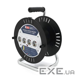 Котушка для подовжувача до 50м без кабелю на 4 гнізда із заземленням, контактна група - ла (YT33974) (YT33974)