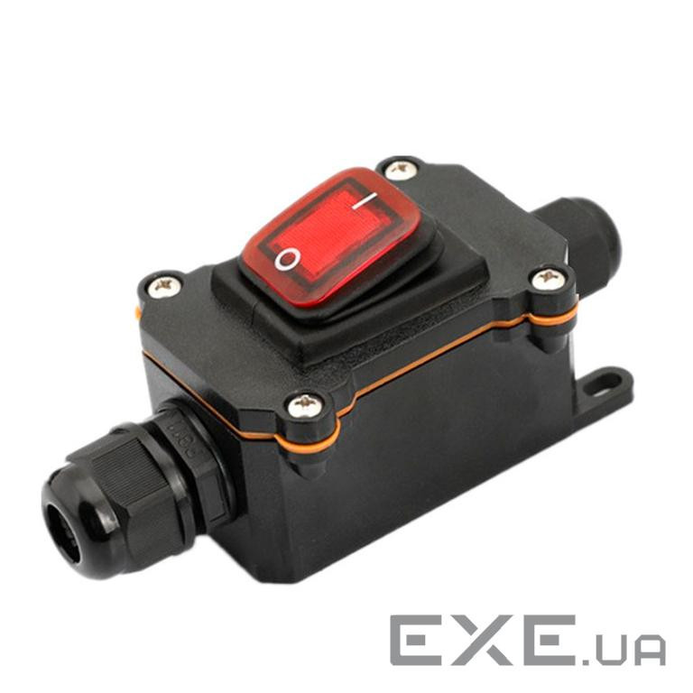 Перемикач зовнішнього монтажу, червона кнопка, двосторонній висновок, IP65, 12-24V (YT-OMS12-24 / R) , IP65, 12-24V (YT-