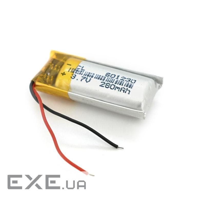 Літій-полімерний акумулятор 8*12*30mm (Li-ion 3.7В 280мА&middot,год) (801230) ) (801230)