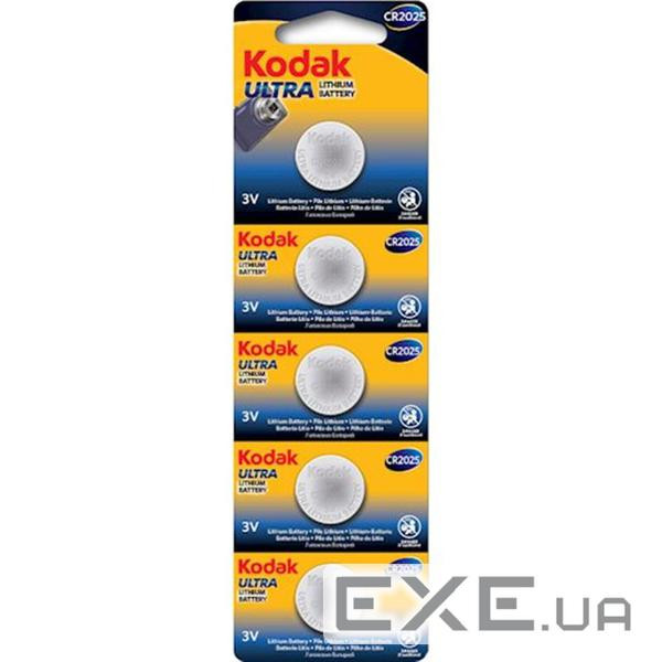 Батарейка KODAK Ultra lit. CR2025 1х5 шт. Відривні (30411562)