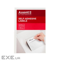 Етикетка самоклеюча Axent 38,1x21,2 (65 на листі) с/кл (100 листів) (2469-A)