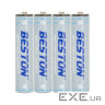 Акумулятор Beston AAA USB Type-C 400mah 1.5V Li-ion * 4 (3AC-18/AA620272)