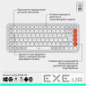Комплект (клавіатура, миша) бездротовий Logitech Pop Icon Combo Off White (920-013141)