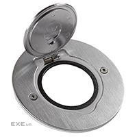 MOSAIC Legrand розетка для підлоги кругла, порожня нержавіюча cталь (089701) (089701)