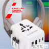 Зарядний пристрій Canyon OnTour 70 3xUSB-C + 2xUSB-A EU/UK/US/AUS 70W White (CNS-TA70W1006W)