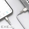 Дата кабель USB 2.0 AM to Lightning 1.0m Cafule Series Metal 2.4A White Baseus (CALJK-A02)