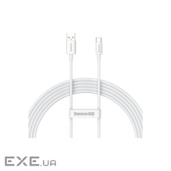 Дата кабель USB 2.0 AM to USB-C 1.5m Superior Fast Charging 100W moon white Baseus (P10320102214-02)